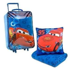  Cars Lightning Mcqueen Rolling Luggage Carry On Suitcase 