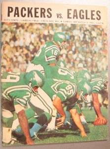 1968 Philadelphia Eagles at Green Bay Packers Program  