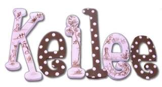 Painted Wood Letters Nursery Wooden Wall Name 14 Inch  