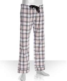PJ Salvage pink plaid cotton pajama pants