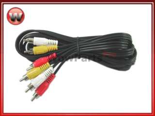 RCA Audio Video Male to Male TV DVD Xbox Cable 10 FT  