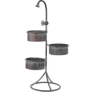   Imports 3 Tier Old Fashioned Garden Faucet Patio Planter for flowers