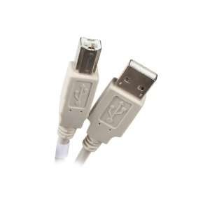  10 ft. USB 2.0 A/male to B/male Cable in Beige Color M M 