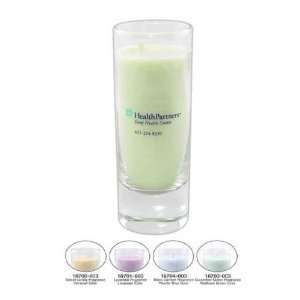   light green color)   Warming massage oil soy candle.