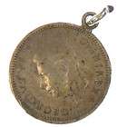 Vintage Silver   1942 Britain Three Pence Coin   Pendant XD924