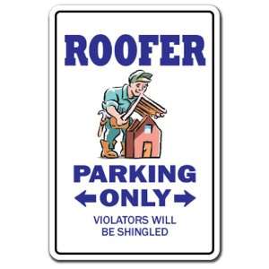   Sign~ parking roofing shingles nails metal roof Patio, Lawn & Garden
