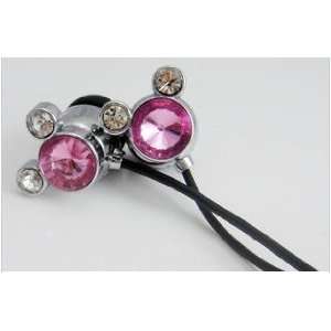 Mickey Mouse Bling Bling Crystal Style Music Player Earphones 