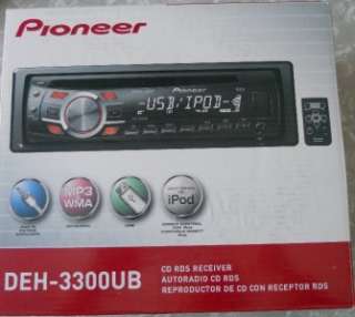 New Pioneer DEH 3300UB USB In Dash Receiver Autoradio CD RDS for iPod 