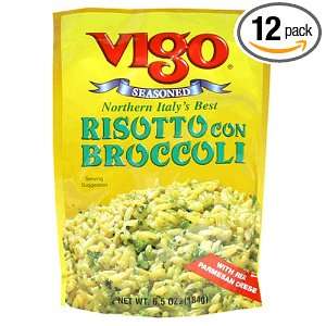 Vigo Broccoli Rice, 6.5 Ounce Pouches (Pack of 12)  
