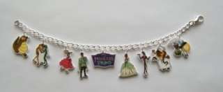 New From Princess and the Frog Movie Book Charm Bracelet, Princess 