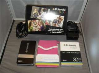 Polaroid CZA 10011B PoGo Instant Mobile Thermal Printer Used w/ink and 