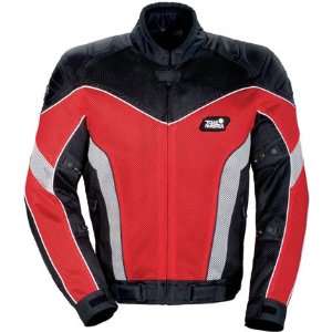   Red Armor Link Mesh Motorcycle Jacket   Size  Medium Automotive