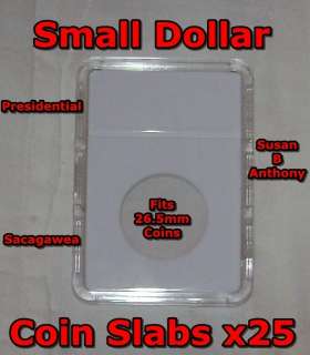 25 SUSAN B ANTHONY DOLLAR COIN CASE HOLDERS SLABS NEW  