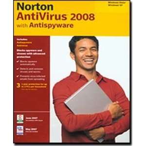  Norton AntiVirus 2008   3 User Pack (with Antispyware 