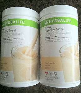 Lot of (2) Herbalife Formula 1 Nutritional Shake Mix 750g Mix 