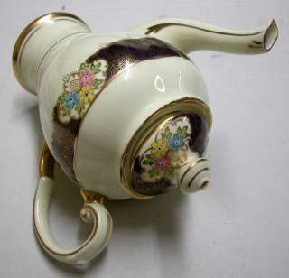 TUSCAN GORGEOUS ANTIQUE HAND PAINTED COFFEE OR TEA SET  