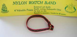   bands bracelets clipper nylon military ladies watch strap red black