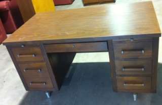 Wooden Retro Style Office Desk  