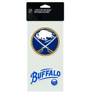 NHL Buffalo Sabres 4 by 8 Die Cut Decal 