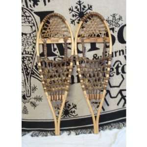   10x32 inch Wooden Snowshoe with Rawhide Lacing