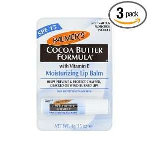  Palmers Cocoa Butter Lip Balm 0.15 oz SPF 15 (3 pack 