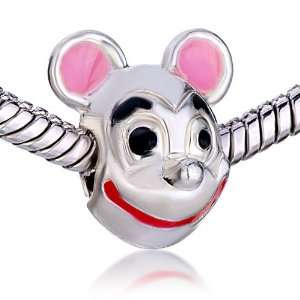   Lovely Micky Mouse Beads Fits Pandora Charm Bracelet Pugster Jewelry