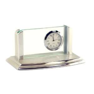  Desk Clock & Card Holder with Plate