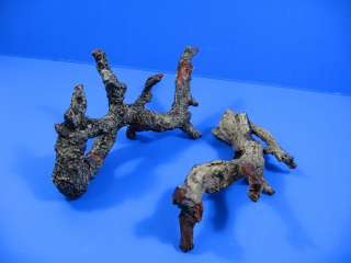   SET Aquarium Ornament Driftwood poly resin L+S   Decor root Decaying