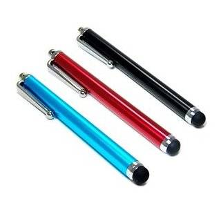 Pack of Stylus Black Blue Red Universal Touch Screen Pen for Ipad 2 