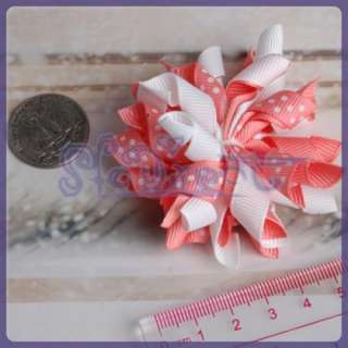 16 LOT 4 Color Girls Infant Baby COSTUME Hair Bow/ Clip  