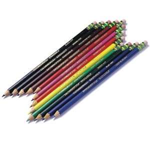  Ticonderoga® Erasable Colored Pencils®, 2.6mm lead, Asst 