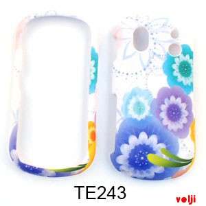   Samsung Intensity II 2 U460 Four Colorful Flowers on White Case Cover