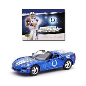   NFL Corvette with Card in Display Indianapolis Colts   Peyton Manning