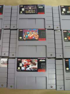 Lot of 12 Super Nintendo Games, various titles, SOLD AS IS  