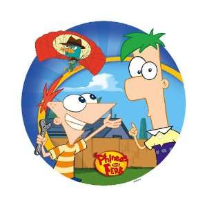  Phineas and Ferb Edible Cupcake Toppers Decoration 