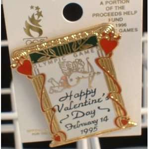   Valentine February 14 1995   1996 Atlanta Olympic Pin 