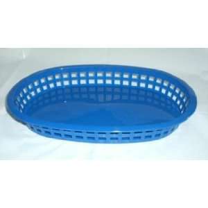   10 Oval Blue Plastic Basket (1076BL) 12/Box