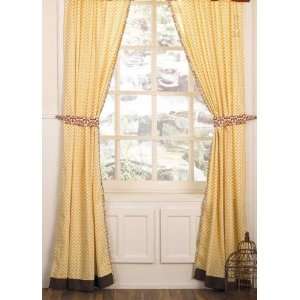  Delilah Window Drapes   2 Panels with Tie Backs   42 x 84 Baby