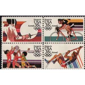 SUMMER OLYMPICS 84 FENCING, VOLLEYBALL, CYCLING, POLE VAULT ~ AIRMAIL 