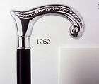 SILVER VICTORIAN CLASSIC STAFF WALKING STICK CANE/36 HIGH / 041262 