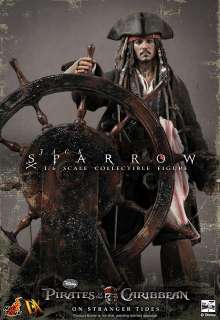   Jack Sparrow DX06 Pirates Caribbean 4 Hot Toys 1/6 Scale   Head Sculpt