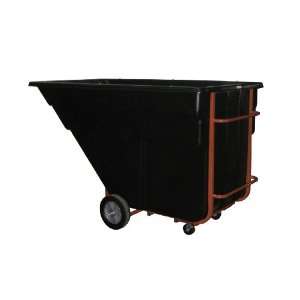 Rubbermaid Polyethylene Dump Truck, Black, 1200 lbs Load Capacity, 49 