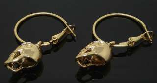 cute Skull Jewelry Swarovski Crystal earrings F201#  