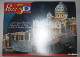 NEW Puzz3D Puzz 3D St Peters Basilica Vatican Wrebbit NIP Factory 