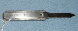 Iroquois Tire Corp. Small Metal Folding Pocket Knife  