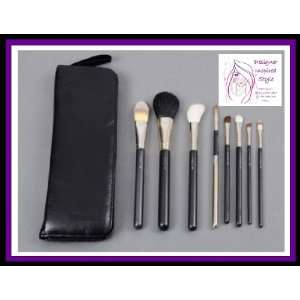  8 Piece + Case Professional Cosmetic Brush Set by Designer 