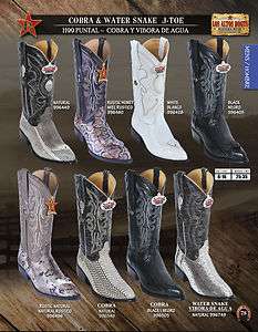 Los Altos J Toe Cobra & Water Snake Mens Western Cowboy Boots Diff 