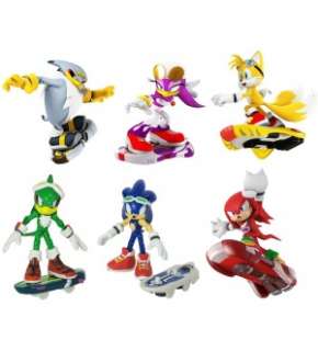 Sonic Free Riders Action Figure Set Of 6 *New*  