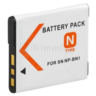 Battery+Charger For Sony DSC NP BN1 NPBN1 DSC W350  