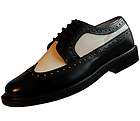 mens black and white spectator dance thick sole shoe best